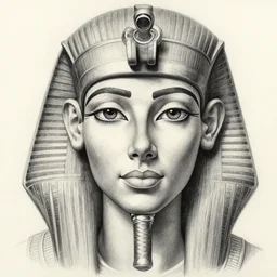 pencil drawing of kleopatra, hyper realistic face, in the style of greg rutkowski, fantasy, amazing detail, epic, elegant, smooth, sharp focus, from the front