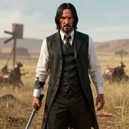 John wick in Red dead redemption 2 movie