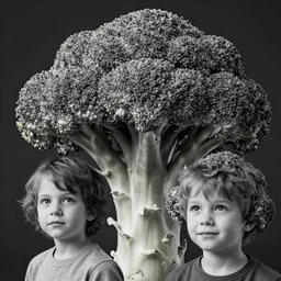 kids with broccoli hair black and white photos, highly detailed and intricate, sharp focus, photography, unreal engine, trending on artstation, photorealistic, octane, hyper detailed, trending on deviantart,
