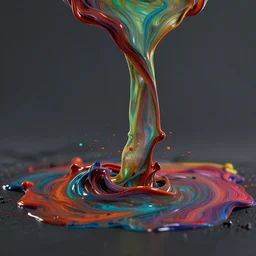 oil slick paint pour, hd wallpaper, 4 k