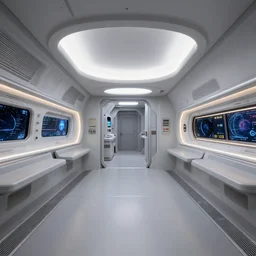 starship interior, liminal space