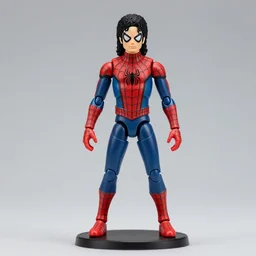action figure of michael jackson as spider - man