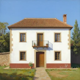 country house painting by molina campos