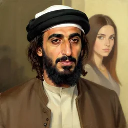 osama bin laden instead of lucifer morningstar from lucifer artwork netflix by feng zhu, alena aenami artworks