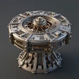 intricate, genius design, hyperdetailed, masterwork, 3 d render of a portal turret