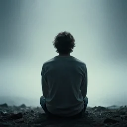 god sitting in the void, from back, award winning, 4 0 0 mm
