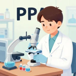pfas, scientific educational illustration