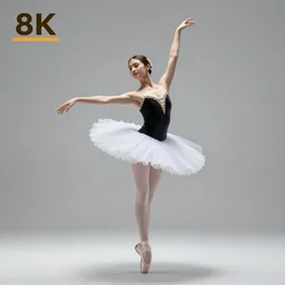 a beautiful ballerina dancing , ultra realistic, hyperrealistic, trending on artstation, hd, 8k