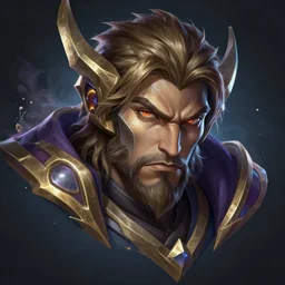 league of legends champion splashart of a highly detailed face unrealengine DAZ