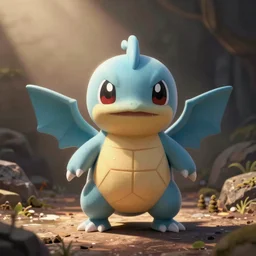 an adorable cthulhu pokemon. very cute friendly. detailed. textured. beautiful. digital render.
