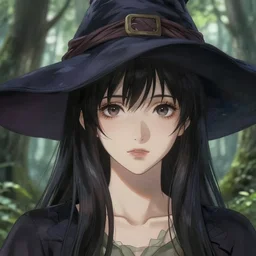character concept art of an anime forest witch | | cute - fine - face, pretty face, realistic shaded perfect face, fine details by stanley artgerm lau, wlop, rossdraws, james jean, andrei riabovitchev, marc simonetti, and sakimichan, tranding on artstation