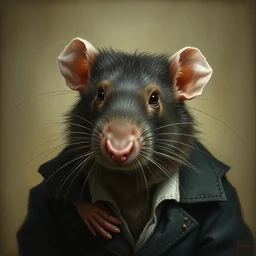 portrait of a jewish rat in the style of piccaso