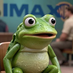 dramatic pepe frog in the frame of a cult thriller film, high quality, hd, 4 k, cinematic, imax, a 4, warner, hbo, cinema frame, screenshot