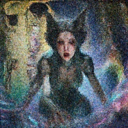 epic portrait of menacing, agitated, anxious, crying yet stunningly beautiful and cute biomechanical djinn overseeing the iridescent fabric of the universe, by charlie bowater, mandy jurgens, gustav klimt, octane render, dramatic camera angle, 4k, 8k, high detail, HDR, by tom bagshaw, powerful, with inspiration from Beksinski, inspired by greek goddess Athena