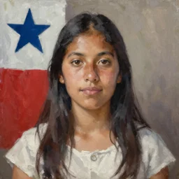 portrait of a chilean woman ( 3 5 ) from chile in 2 0 2 1, an oil painting by ross tran and thomas kincade