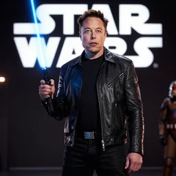A shot from the star wars movie starring elon musk