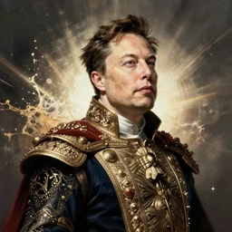 Portrait of Elon Musk as emperor napoleon,  amazing splashscreen artwork, splash art, head slightly tilted, natural light, elegant, intricate, fantasy, atmospheric lighting, cinematic, matte painting, by Greg rutkowski