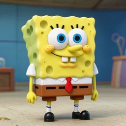 sponge bob as human in real life highly detailed, intricate, sharp focus, digital art, 8 k