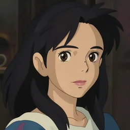 beautiful mexican woman, black hair and brown eyes, studio ghibli, art by hayao miyazaki, makoto shinkai