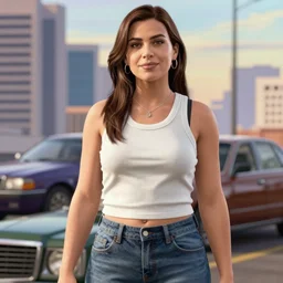 Halsey in GTA V, 4k