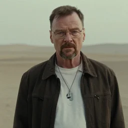 Walter White in Django, cinematic film still