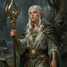 female gnome progenitor, illustration by Alan Lee
