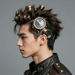 mens steampunk hairstyle