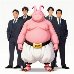 formal portrait of samurai majin buu. digital art by eugene de blaas, ross tran, and nasreddine dinet, vibrant color scheme, intricately detailed, in the style of romanticism. artstation, greg rutkowski