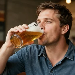 egor letov drinking beer, high quality photo