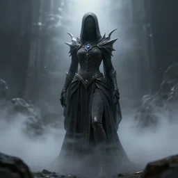 character design, void arcanist, mist, photorealistic, octane render, unreal engine, hyper detailed, volumetric lighting,