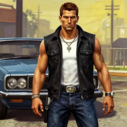 carl johnson gta san andreas painting by frank frazetta 4 k