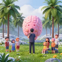 ❄🌧🦝🌤🌾🌳🌴👪🧑🎤💞💗🧠🫁🩸, hyper detailed, masterpiece, artstation, advanced lighting technology, stylized yet realistic surrealism, 4 k wallpaper