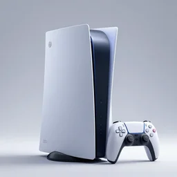 playstation 6 console, futuristic, high quality, studio lighting