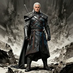 a full body shot of Night King of Game of Thrones by Tomohiro Shimoguchi, detailed,artstation,manga
