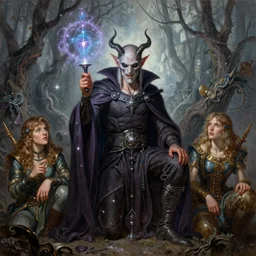 evil alchemist - fantasy painting, magic spell, highly detailed, by frank frazetta, keith parkinson and greg rutkowski and aleksandra skiba