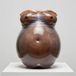 belly wrapped in cellophane, oily and slimy, beautiful art photograph, museum worthy, prize winner, very realistic, high definition