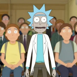 of morty from rick and morty as photorealistic people in the real world
