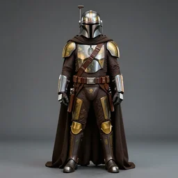 full body portrait, the mandalorian as king, din jarin, screen accurate, symmetrical, ultra realistic, golden engravings nikon d 8 5 0. sigma 8 5 mm f 1. 4 dg hsm a. aperture f / 3. 5. shutter speed 1 / 6 0. iso 1 6 0 0