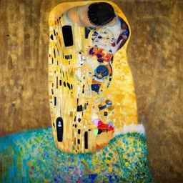 a painting of giant buddahs eyes floating in the desert by gustav klimt