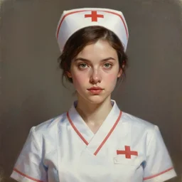 perfectly - portrait of a beautiful female nurse netflix character, stranger things vibe, intricate, highly detailed, digital painting, loose brush strokes, realistic shaded lighting, artstation, concept art, smooth, sharp focus, illustration, realism, oil painting, unreal engine 5, 8 k, art by peter mohrbacher and sam spratt