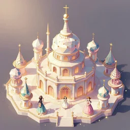 lady pastel's isometric polygonal kingdom, light dust, magnificent, close up, details, sharp focus, elegant, highly detailed, illustration, by Jordan Grimmer and greg rutkowski and PiNe(パイネ) and 薯子Imoko and 香川悠作 and wlop and maya takamura, intricate, beautiful, Trending artstation, pixiv, digital Art