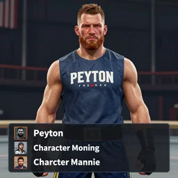 peyton manning as a new street fighter character, screenshot, character select