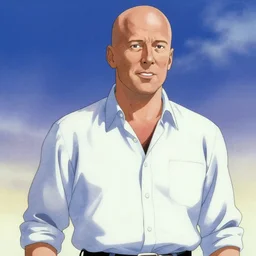 bruce willis as anime character