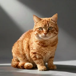 an orange cat that is made out of bread