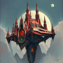 the flamboyant gothic spaceship. highly detailed digital painting, watercolor, soviet realism, engraving, artstation, concept art, smooth, sharp focus, vivid grunge, manga illustration, unreal engine 5, 8, art by bilibin and kilian eng and kuvshinov and malevich and mucha