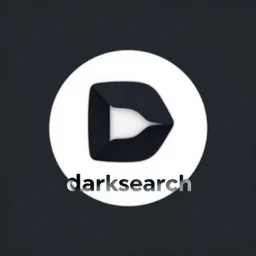 a minimalist vector logo for darksearch netstalking project
