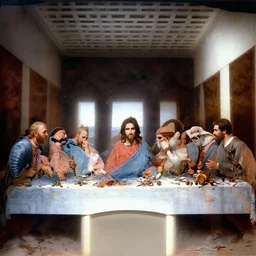 the last supper by H.G. Giger