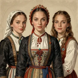 annasophia robb, natalie portman, traditional corsican, intricate, highly detailed, artstation, illustration, jurgens, rutkowski, bouguereau