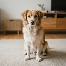 dog alone at home