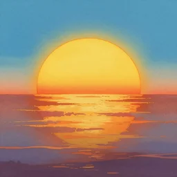 a sun on the horizon, by ralph mcquarrie